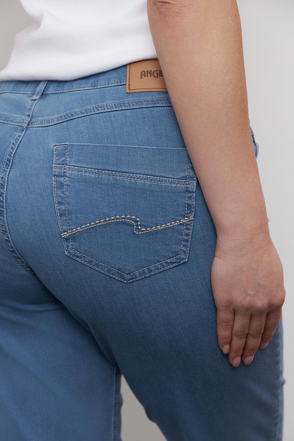 Джинсы Angels прямого кроя голубые