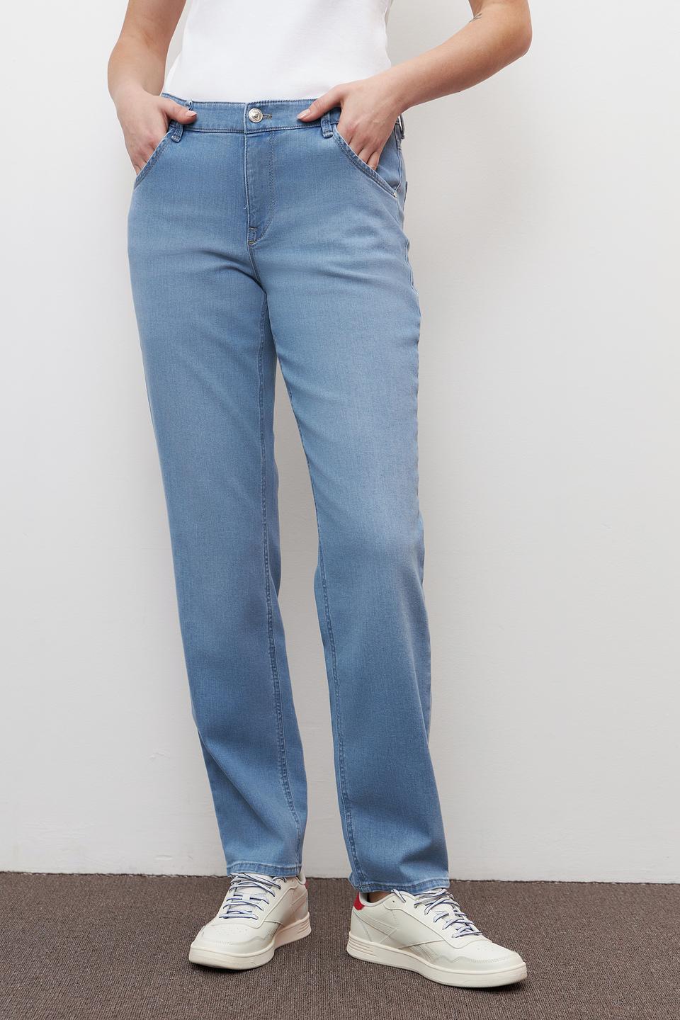 Джинсы Gardeur прямого кроя голубые