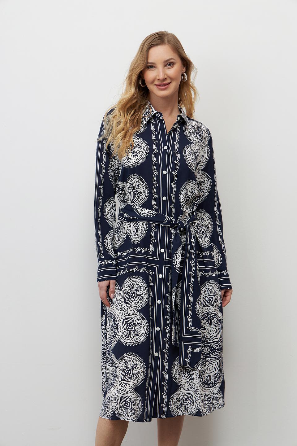 Платье рубашка Seidensticker с принтом