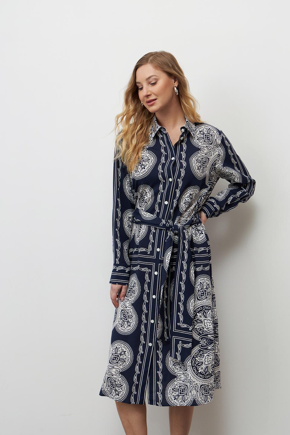 Платье рубашка Seidensticker с принтом