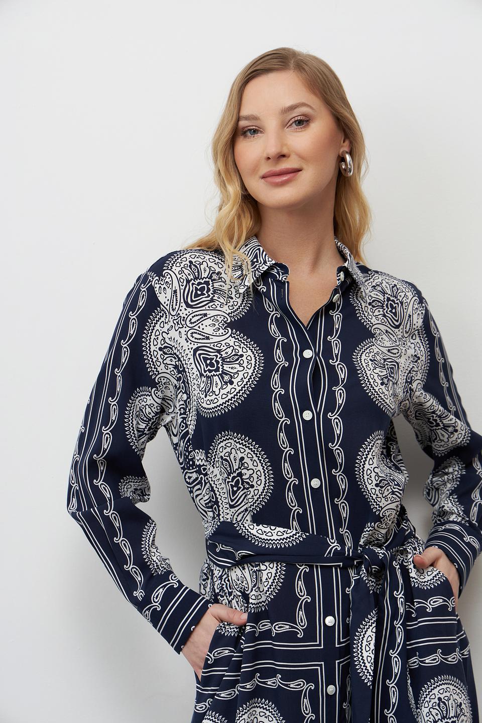 Платье рубашка Seidensticker с принтом