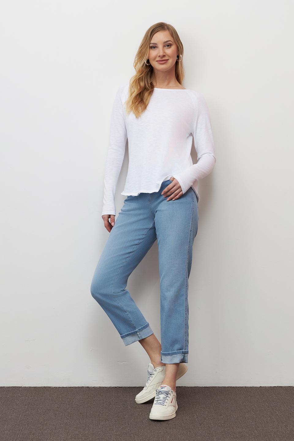 Джинсы Angels укороченные голубые