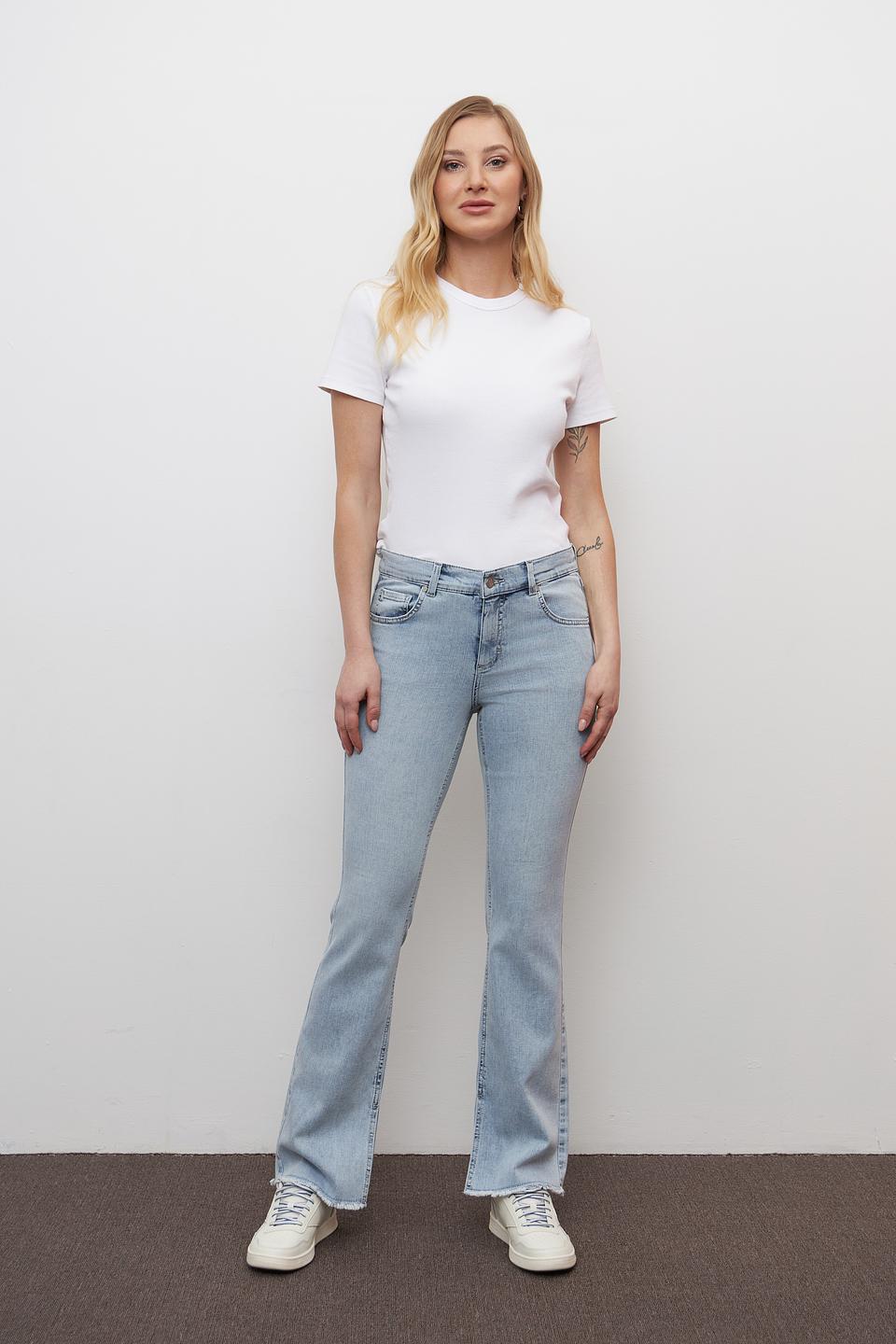 Джинсы Angels клеш голубой