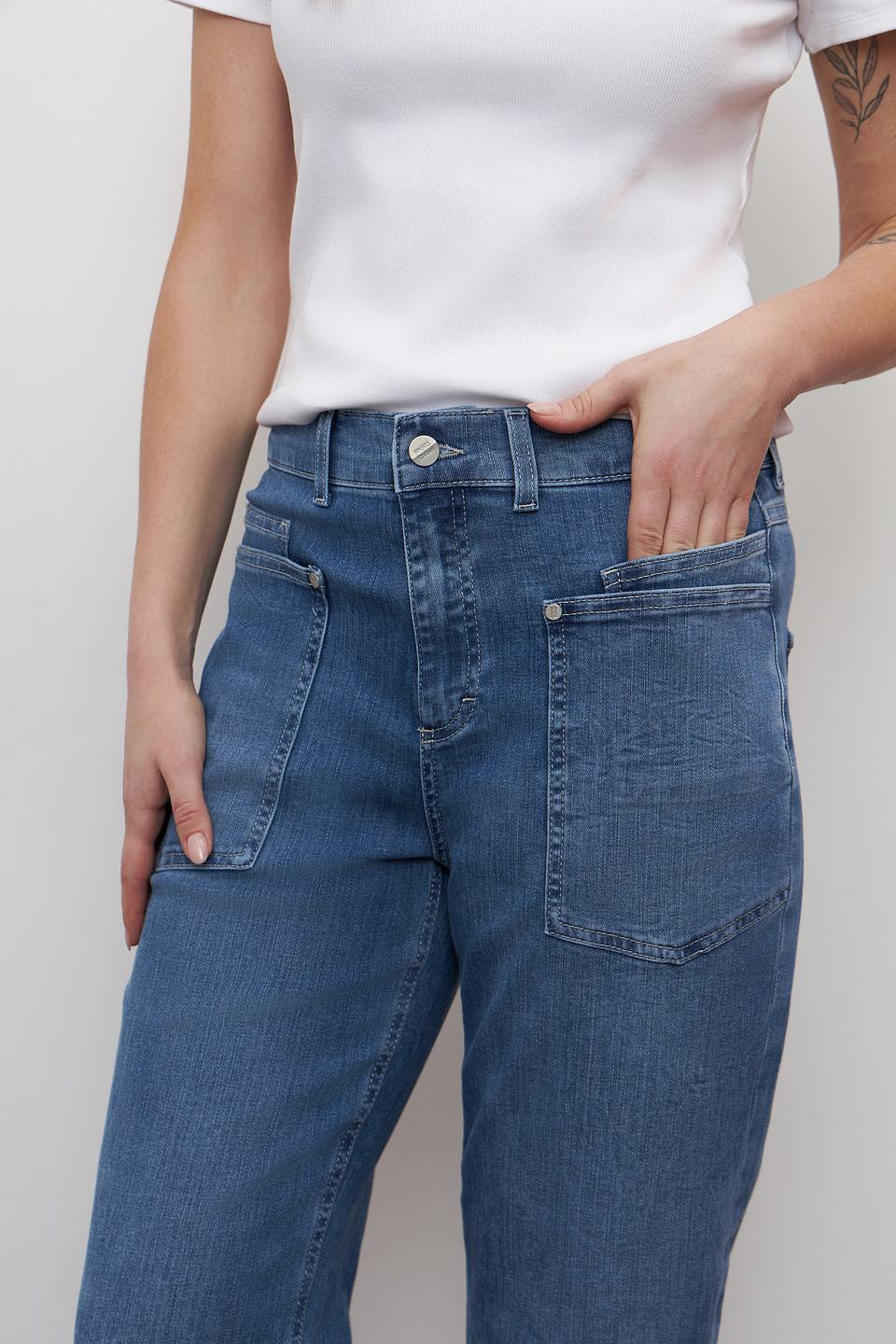 Джинсы Angels с карманами голубые