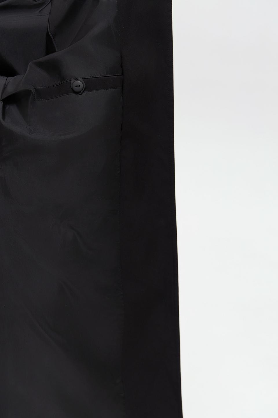 Плащ District классический чёрный