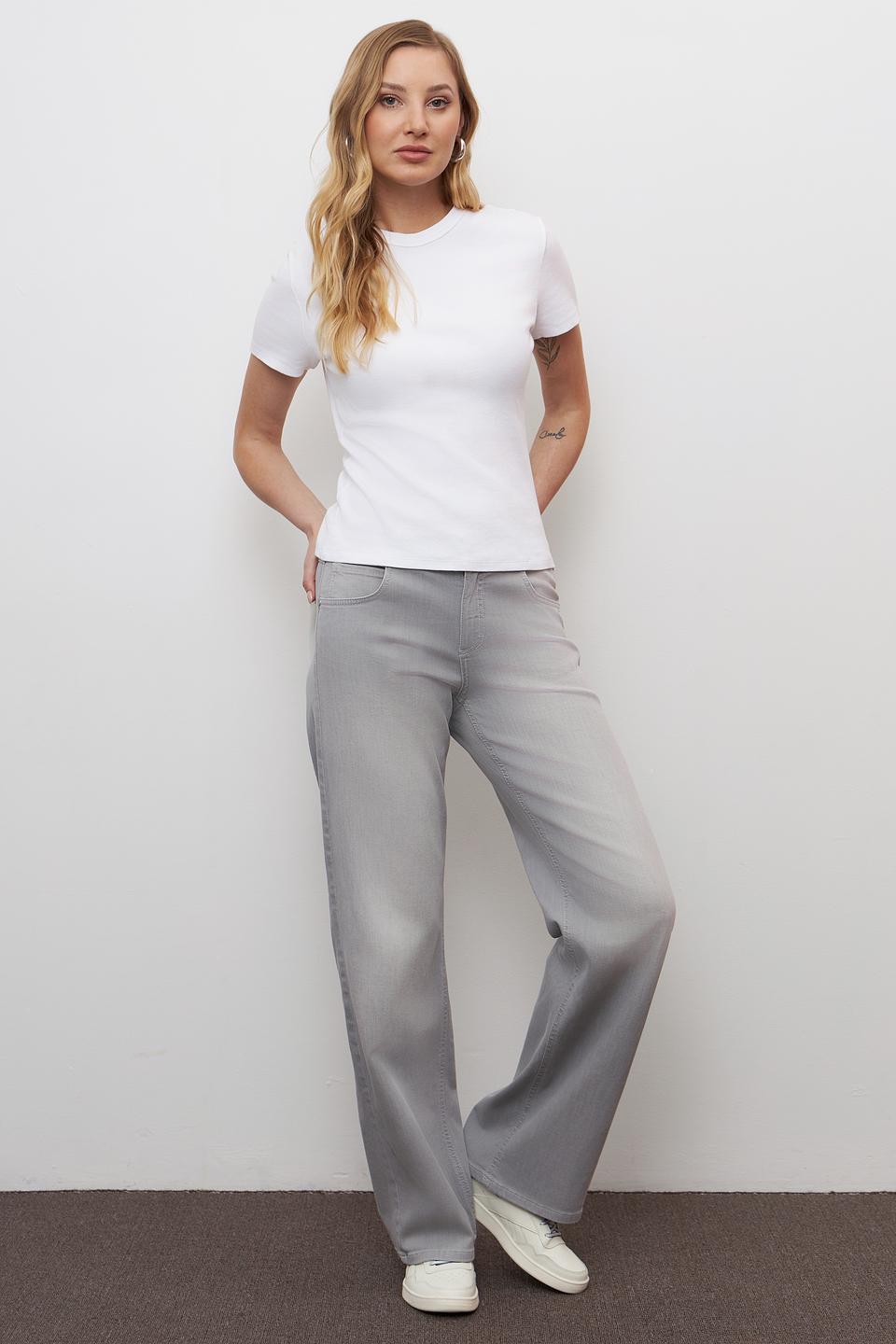 Джинсы Angels палаццо серые