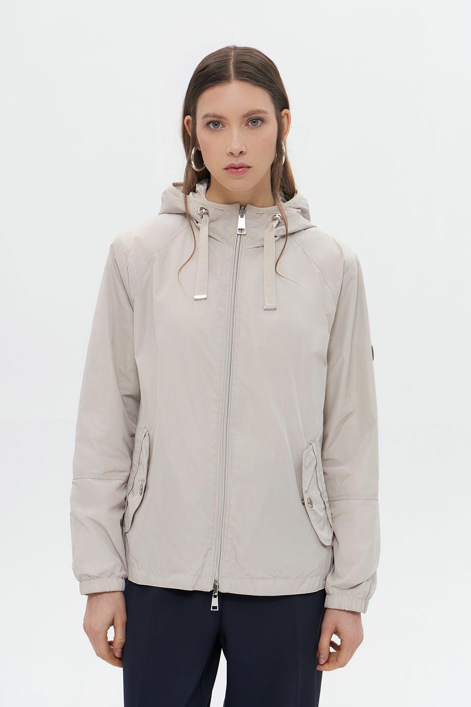 Куртка Lebek с капюшоном бежевая