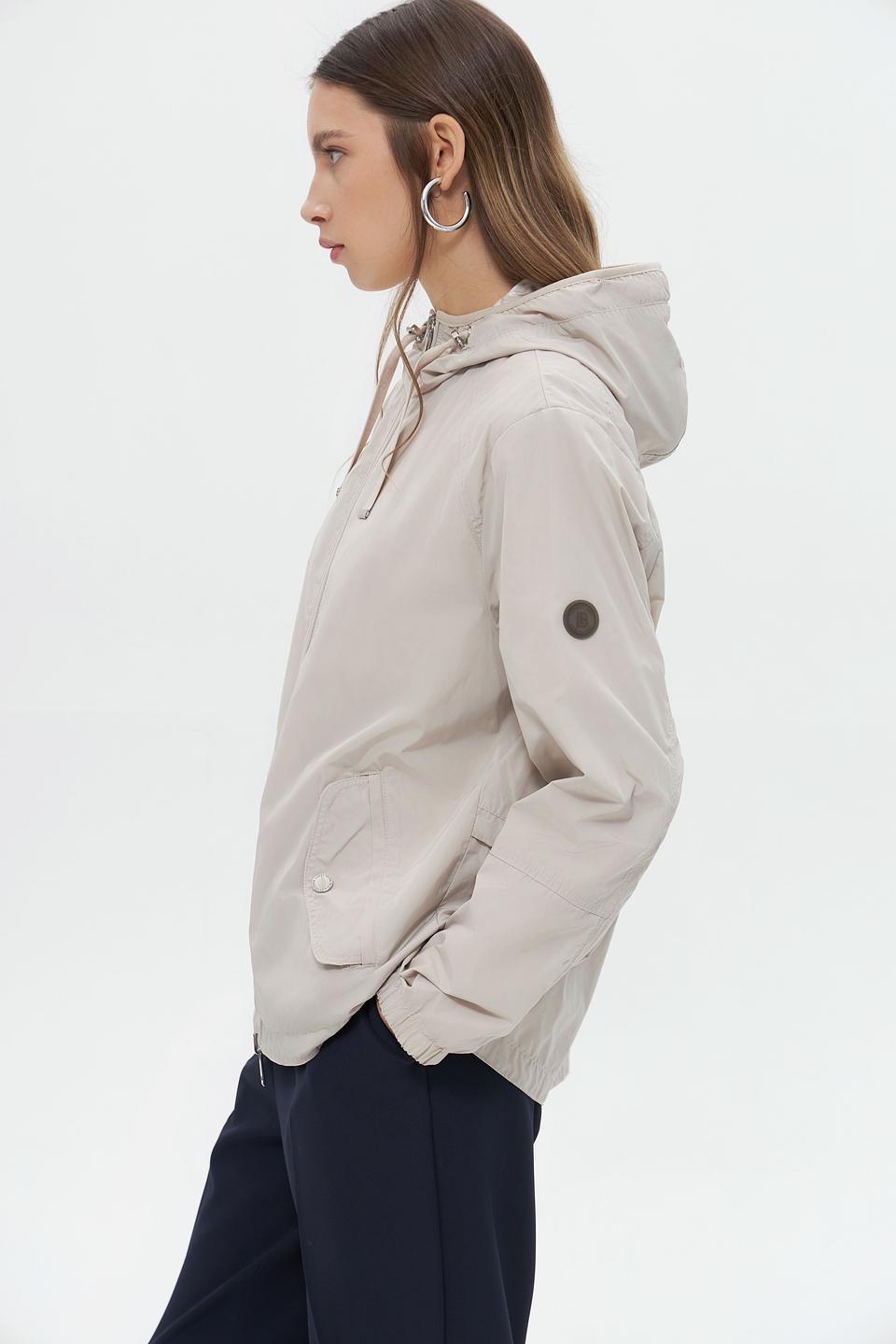 Куртка Lebek с капюшоном бежевая