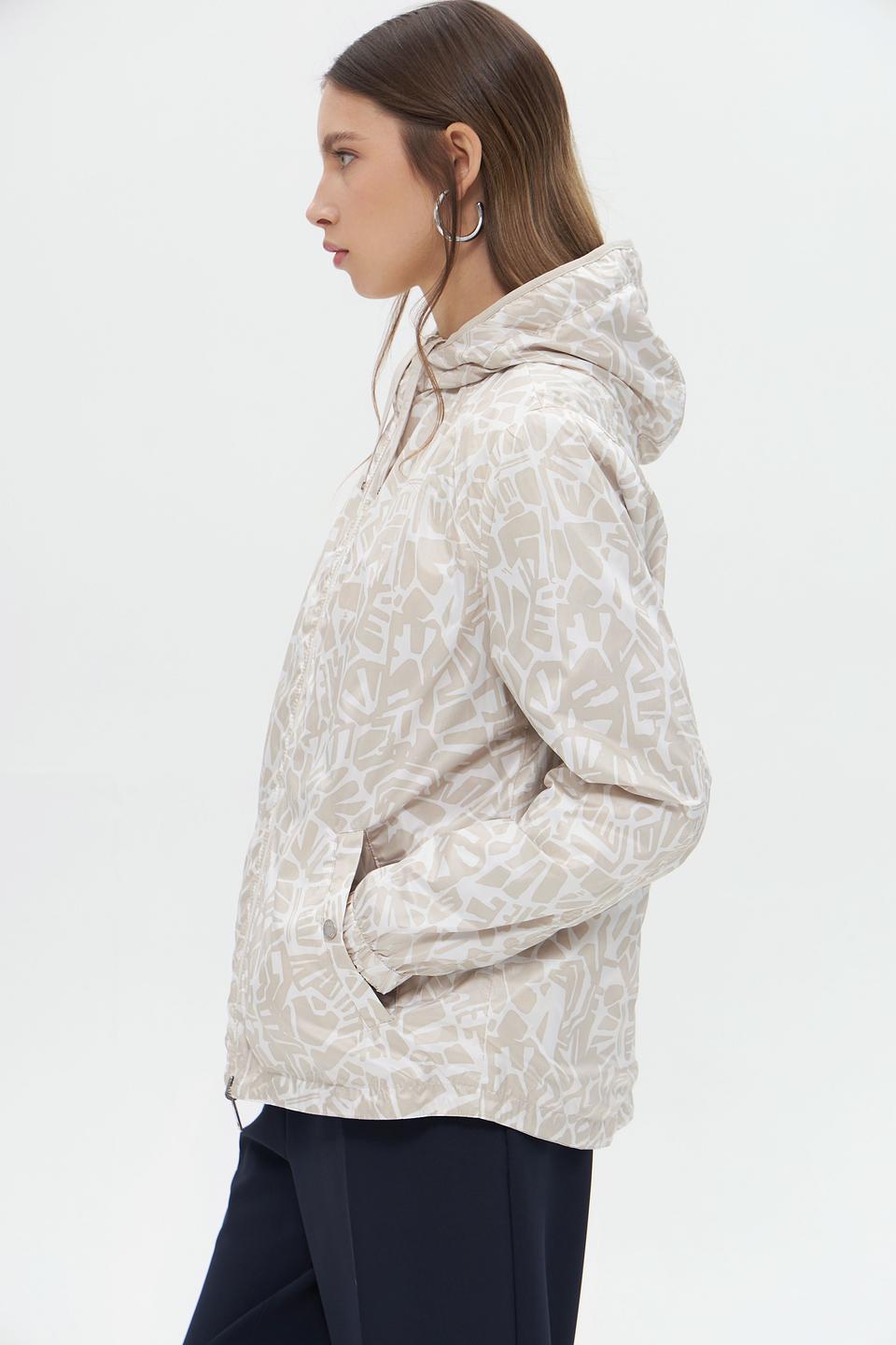 Куртка Lebek с капюшоном бежевая