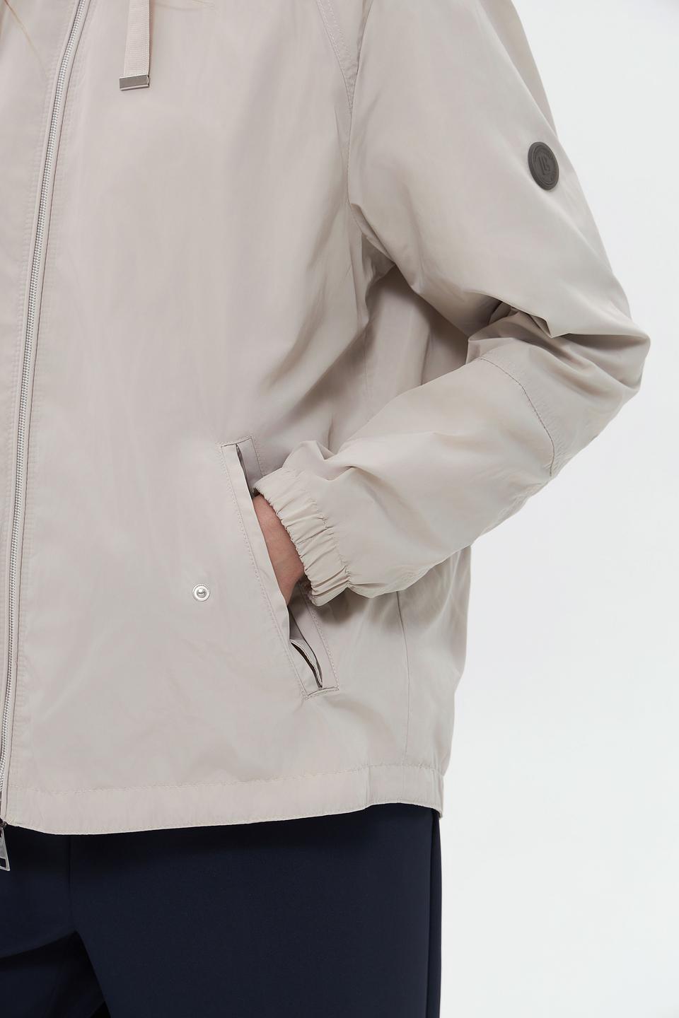 Куртка Lebek с капюшоном бежевая