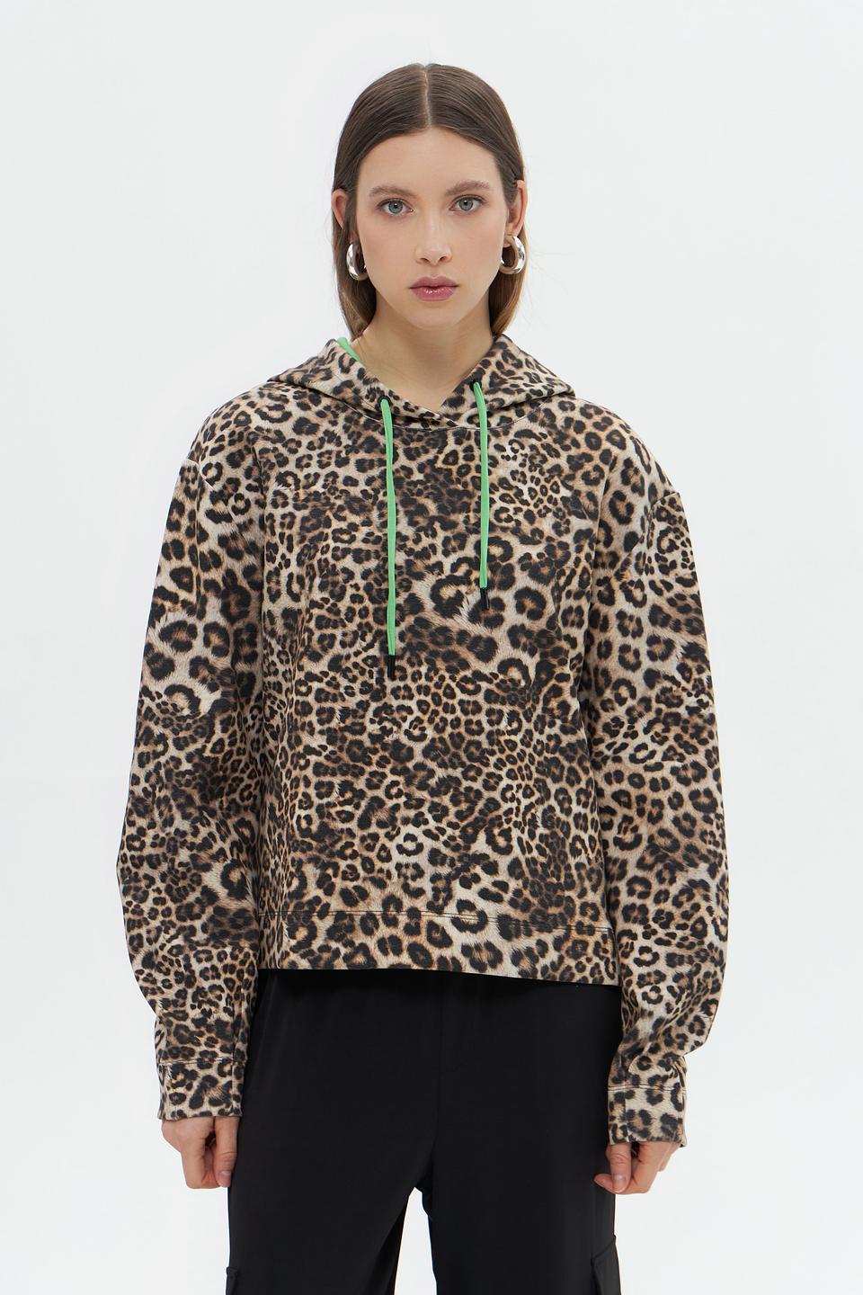 Пуловер Marc Cain леопардовый