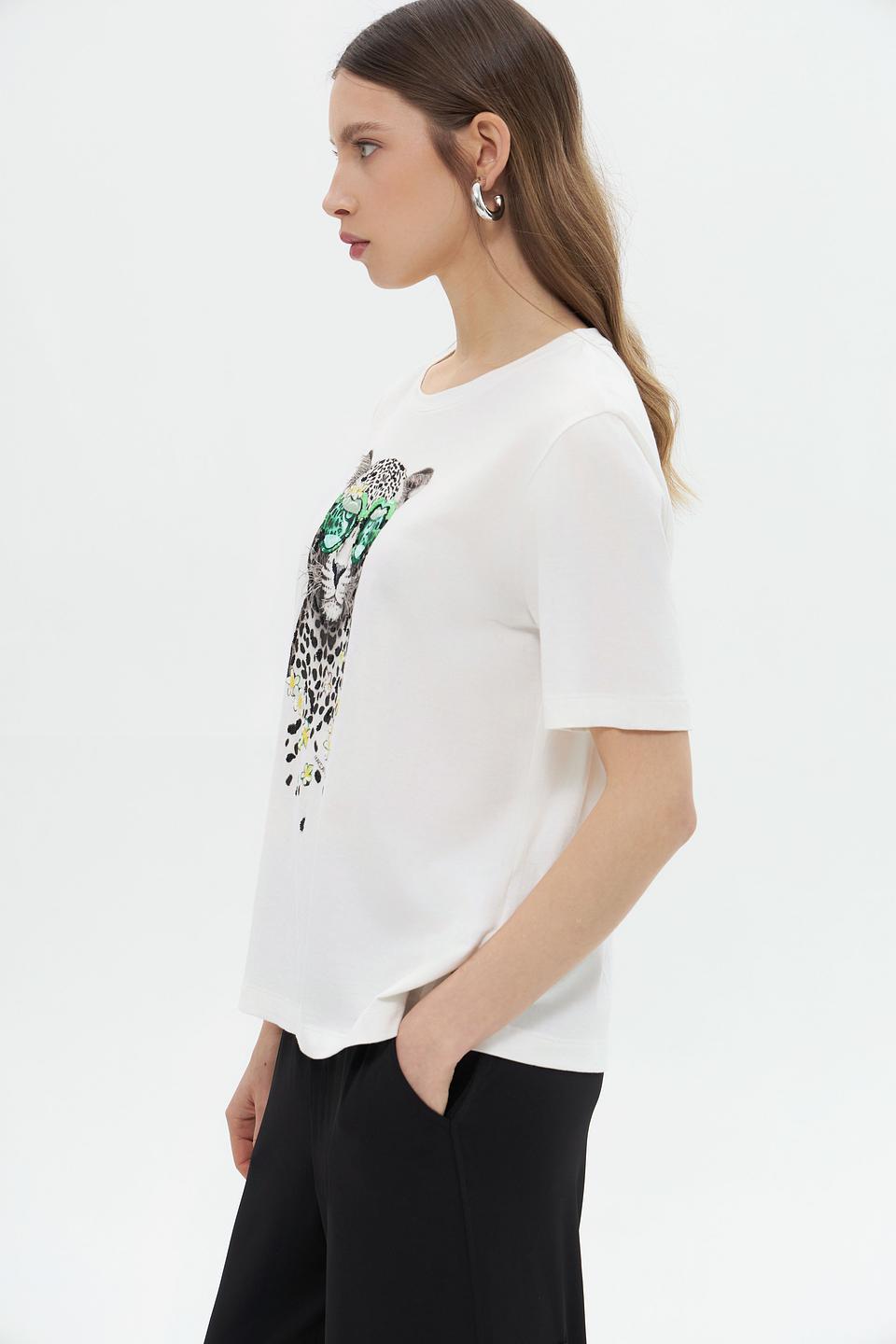 Футболка Marc Cain с леопардом