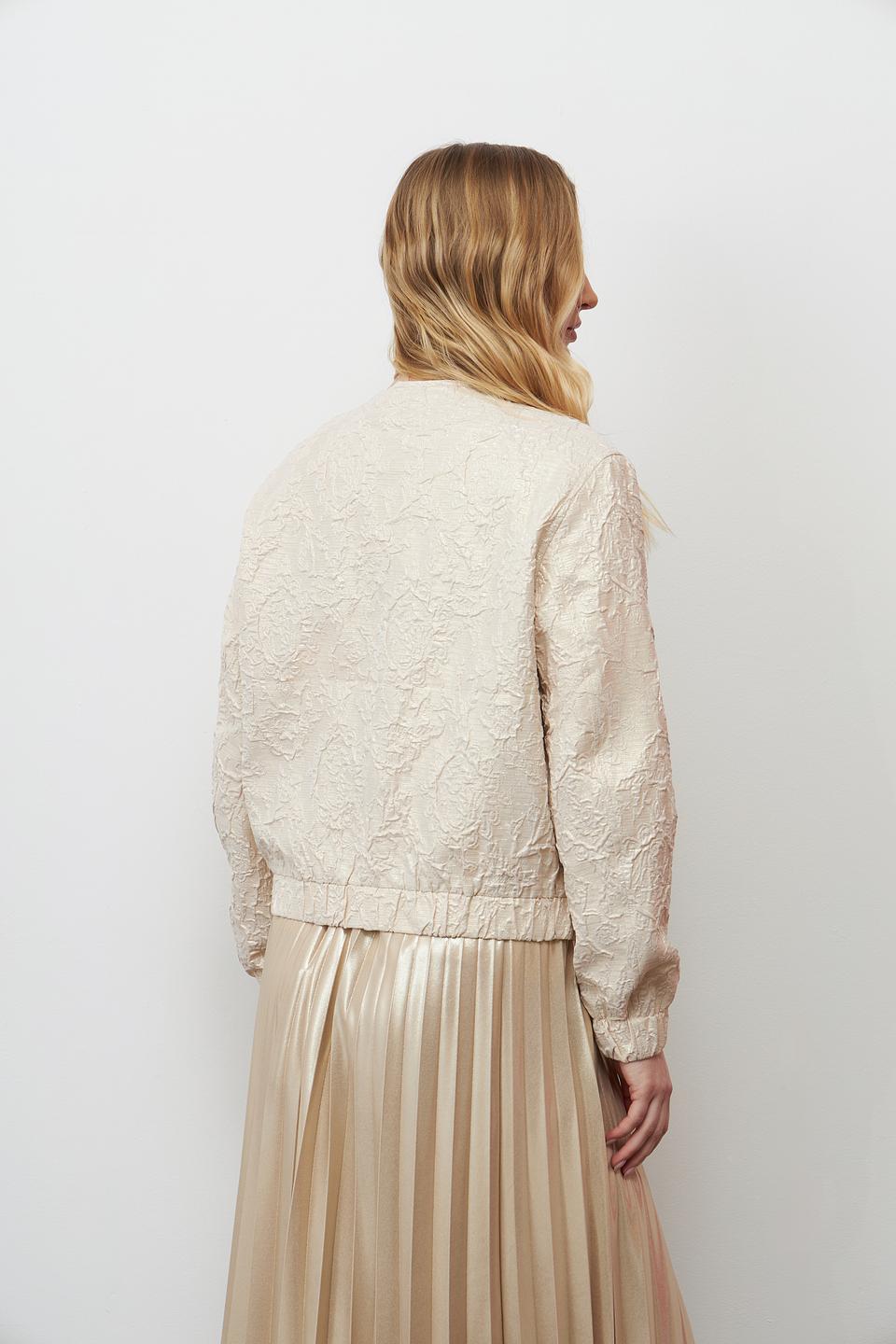 Жакет Lecomte с вышивкой бежевый