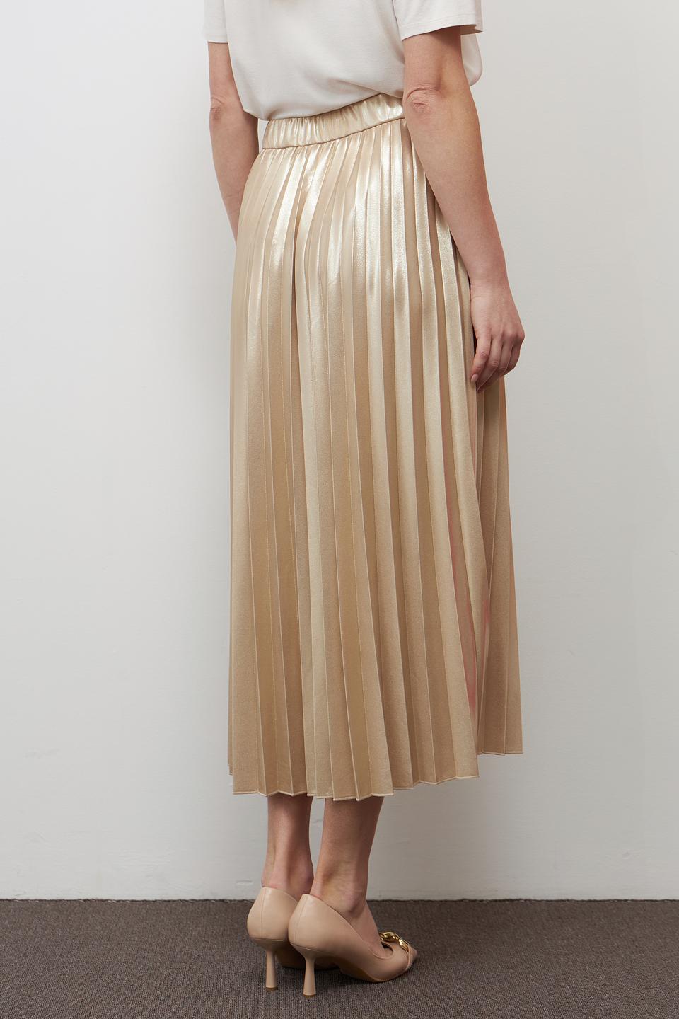 Юбка Lecomte плиссированная золотистая