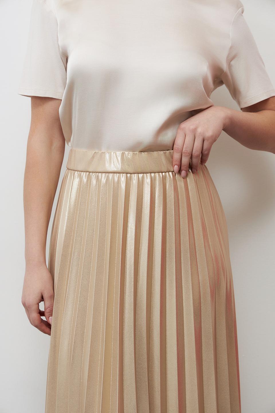 Юбка Lecomte плиссированная золотистая