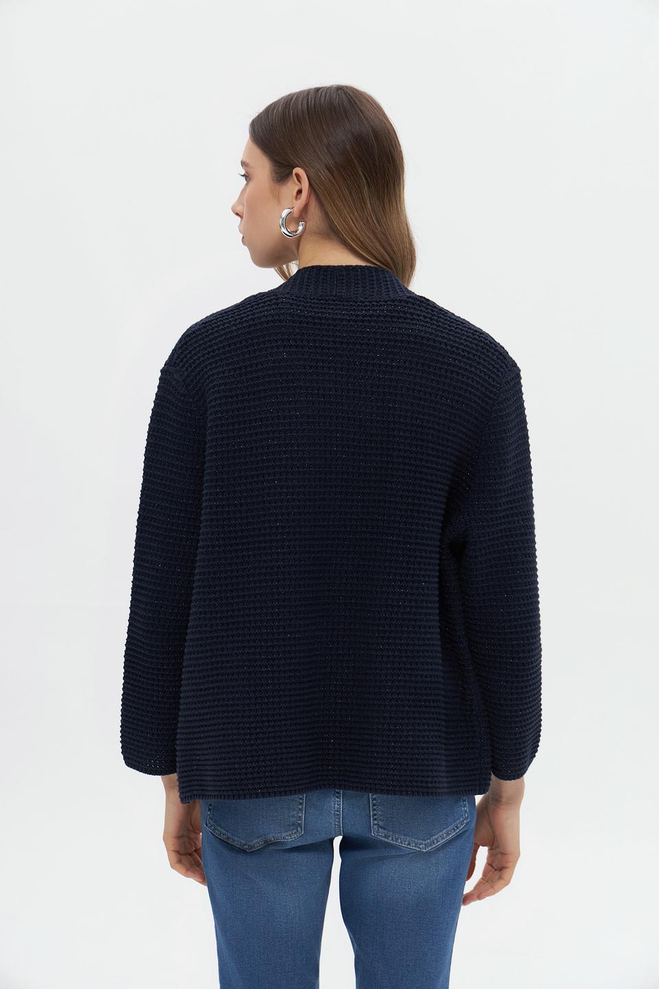 Жакет Bianca вязаный тёмно-синий