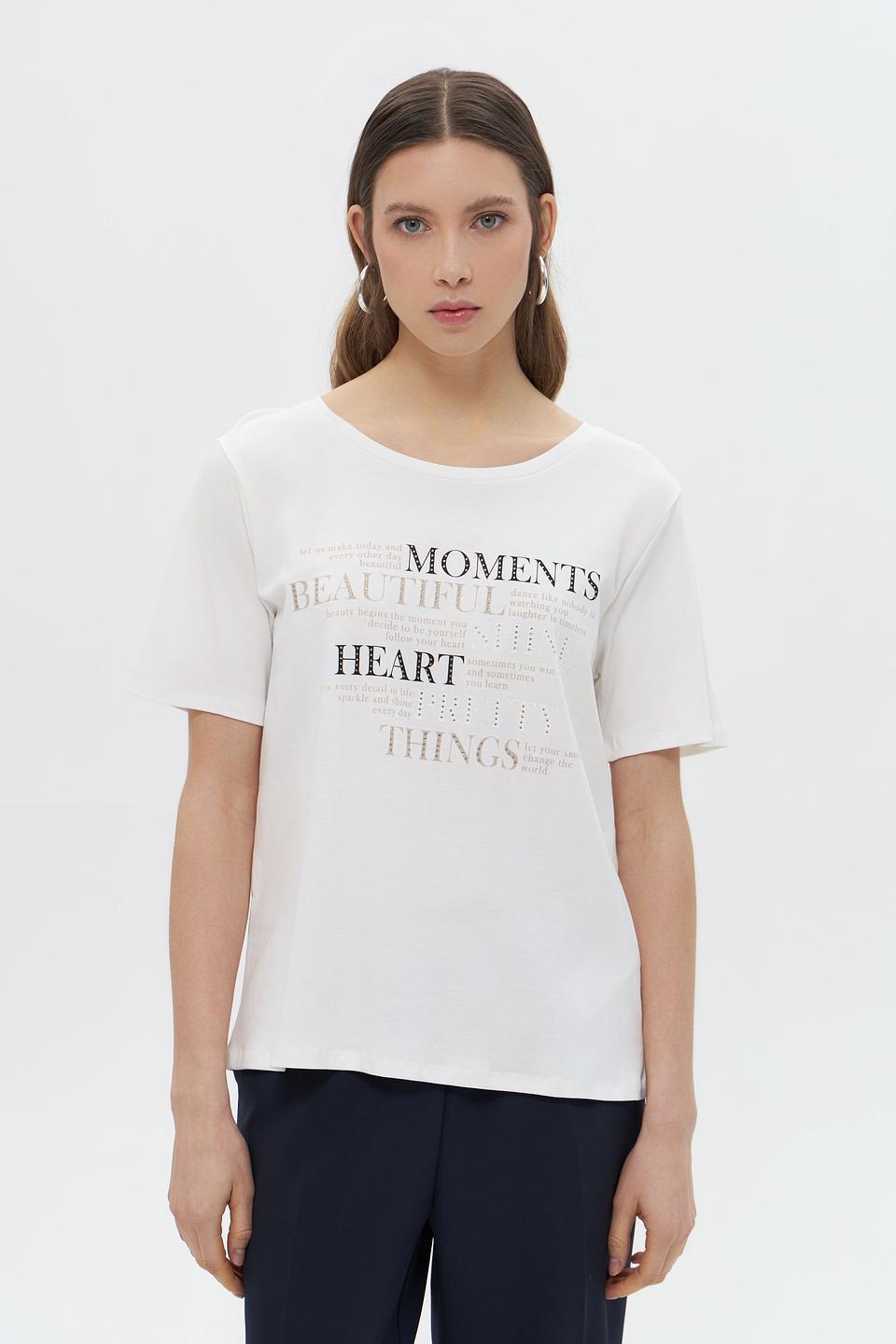 Футболка Monari с принтом белый