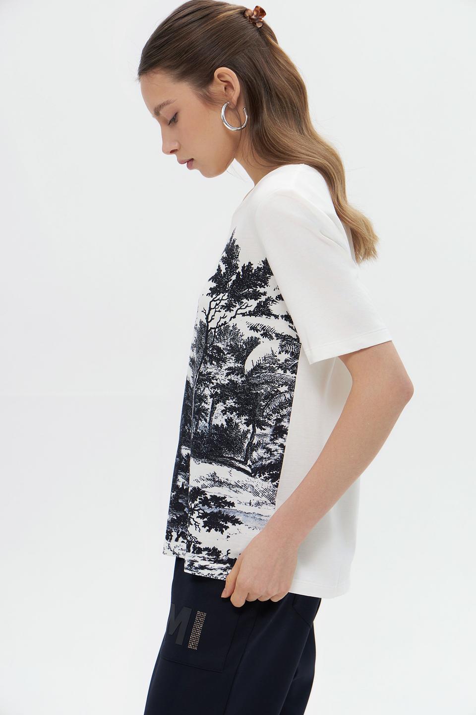 Футболка Monari с принтом "Пейзаж"