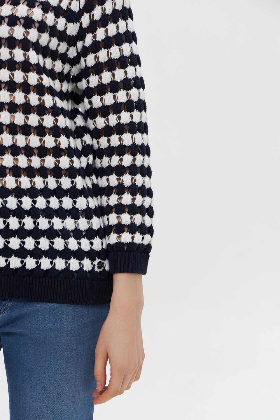 Пуловер Monari в полоску