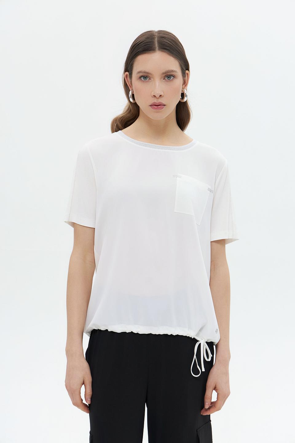 Блуза Monari с карманом белый