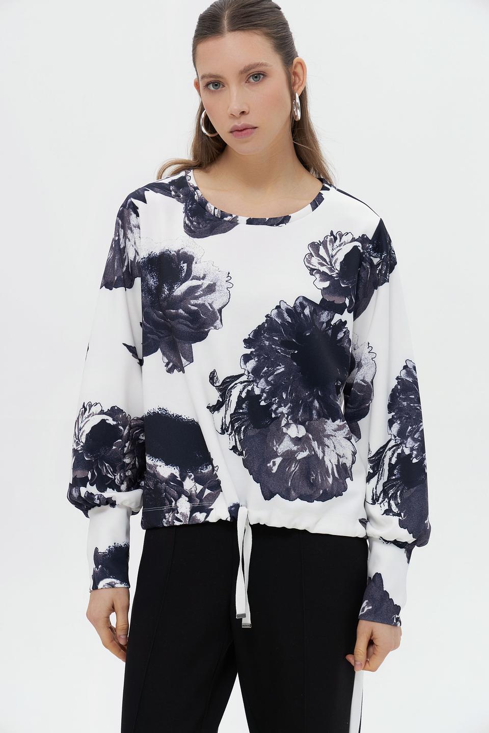 Пуловер Monari с цветочным принтом