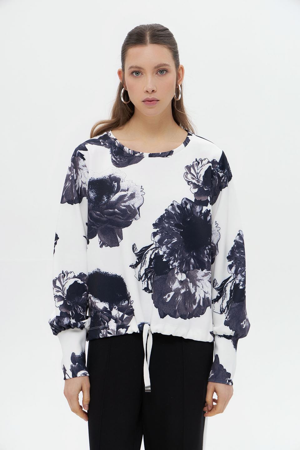 Пуловер Monari с цветочным принтом