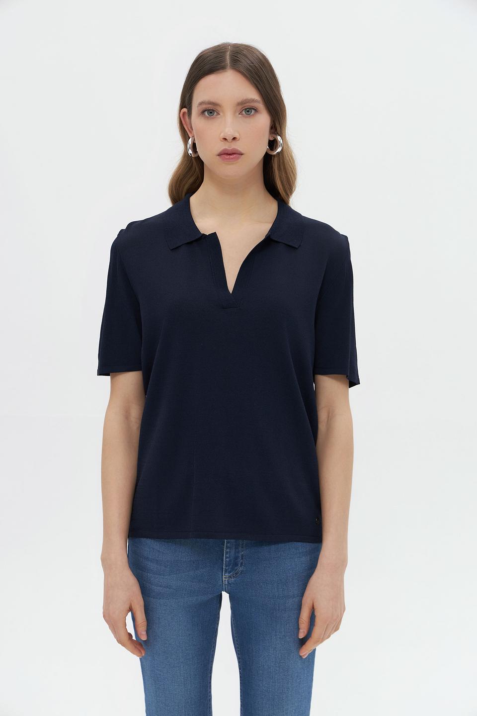 Пуловер Monari с воротником-поло