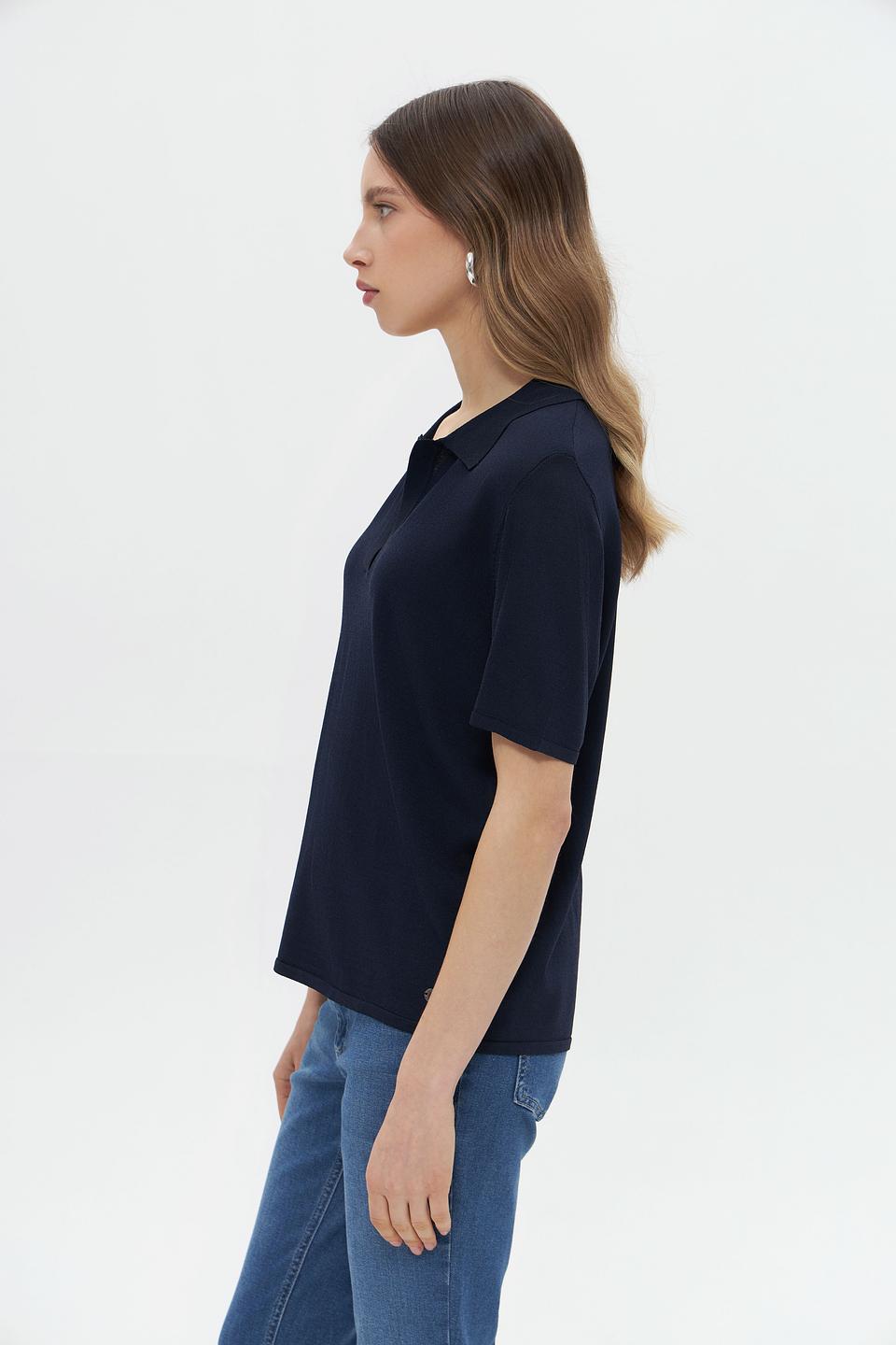 Пуловер Monari с воротником-поло