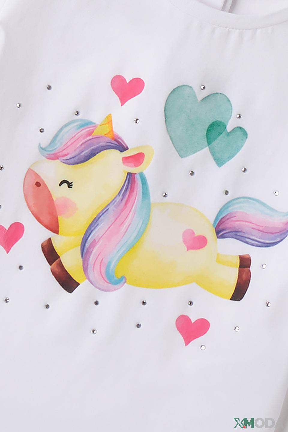 Футболка Sarabanda дев. с единорогом