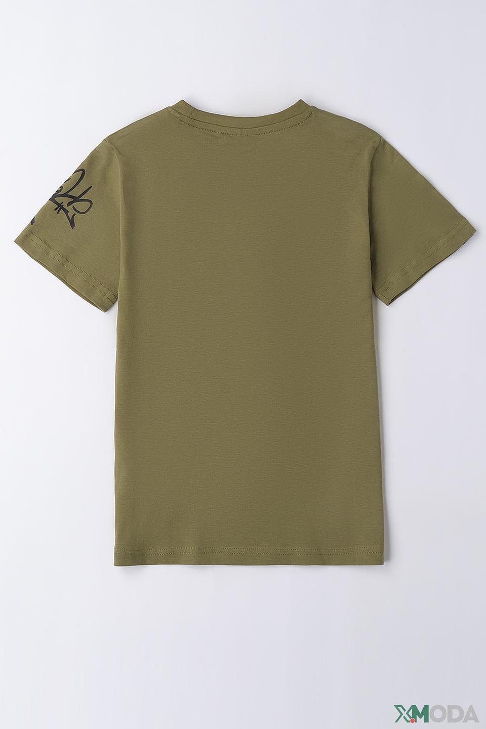 Футболка Sarabanda с принтом хаки