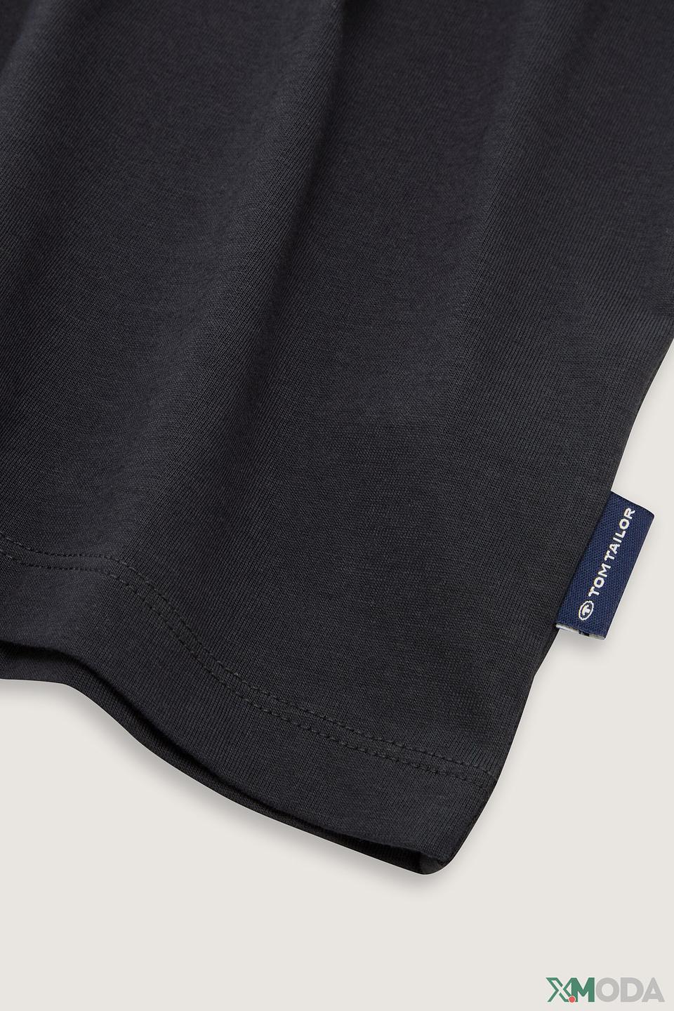 Футболка Tom Tailor чёрная с принтом