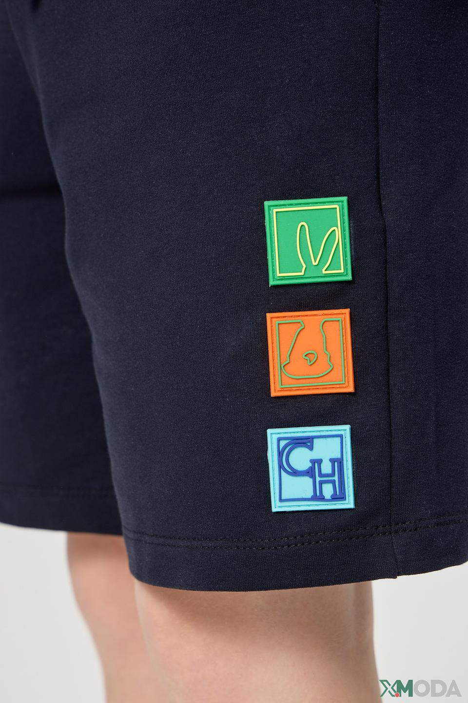 Шорты Choupette синие с аппликациями