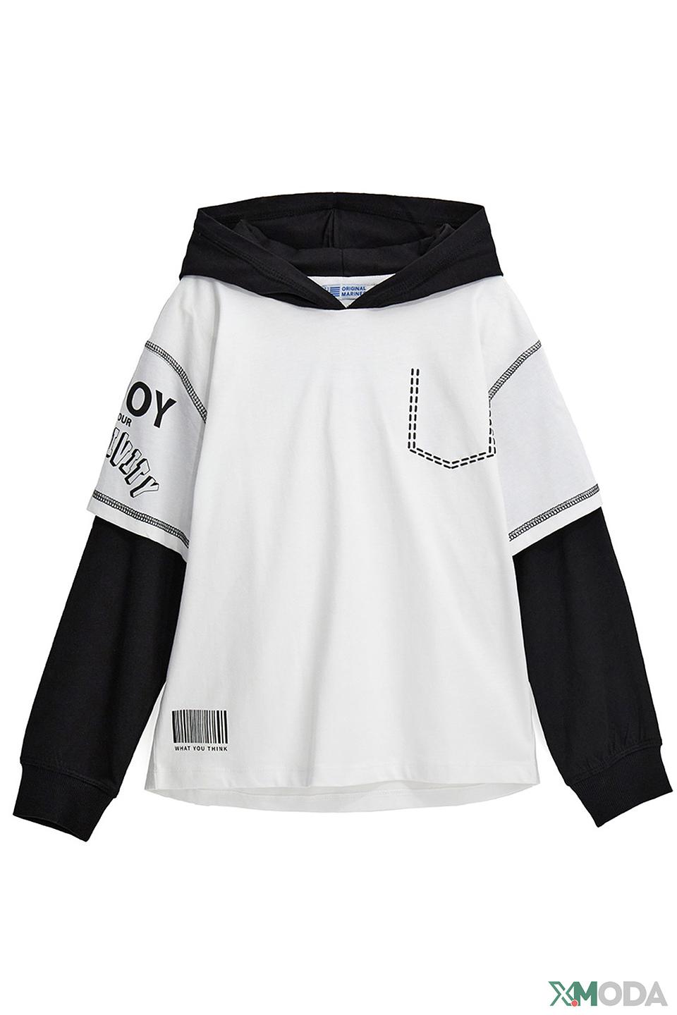 Лонгслив Original Marines белый с принтом