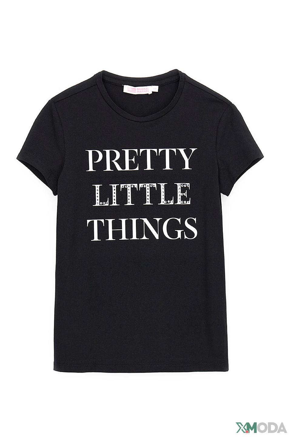 Футболка Original Marines дев. с принтом черный