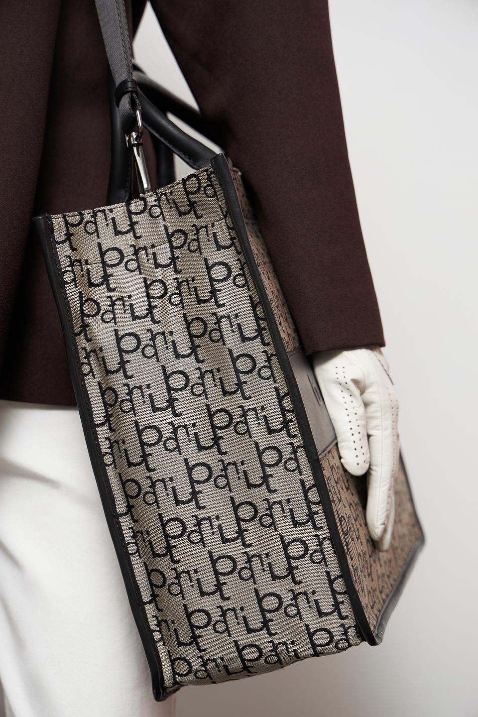 Сумка Bugatti с логотипом чёрная