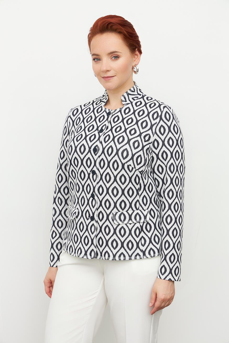 Жакет Frank Walder в геометрический принт