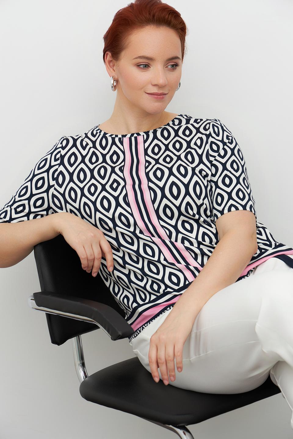 Блуза Frank Walder с геометрическим принтом