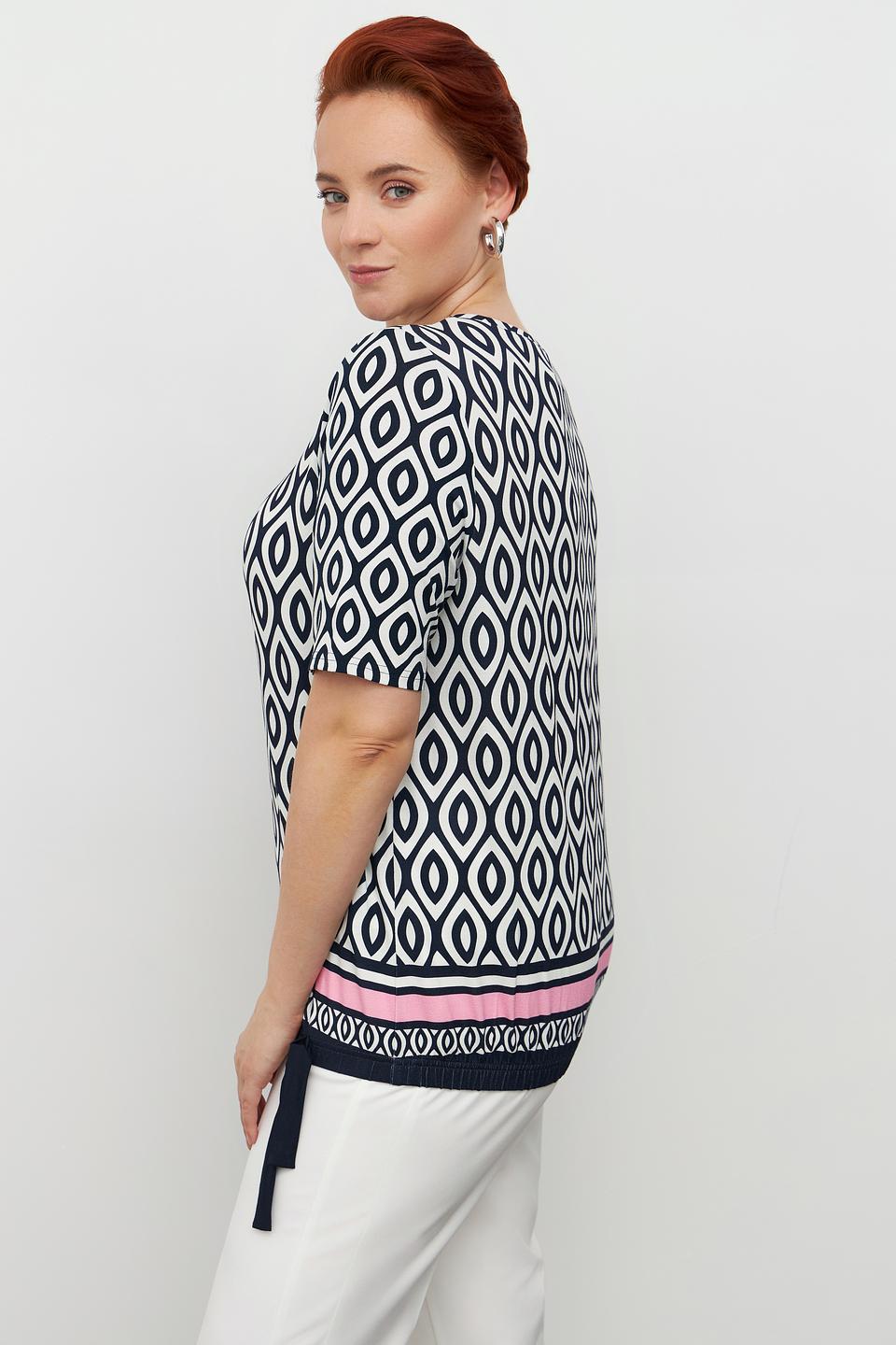 Блуза Frank Walder с геометрическим принтом