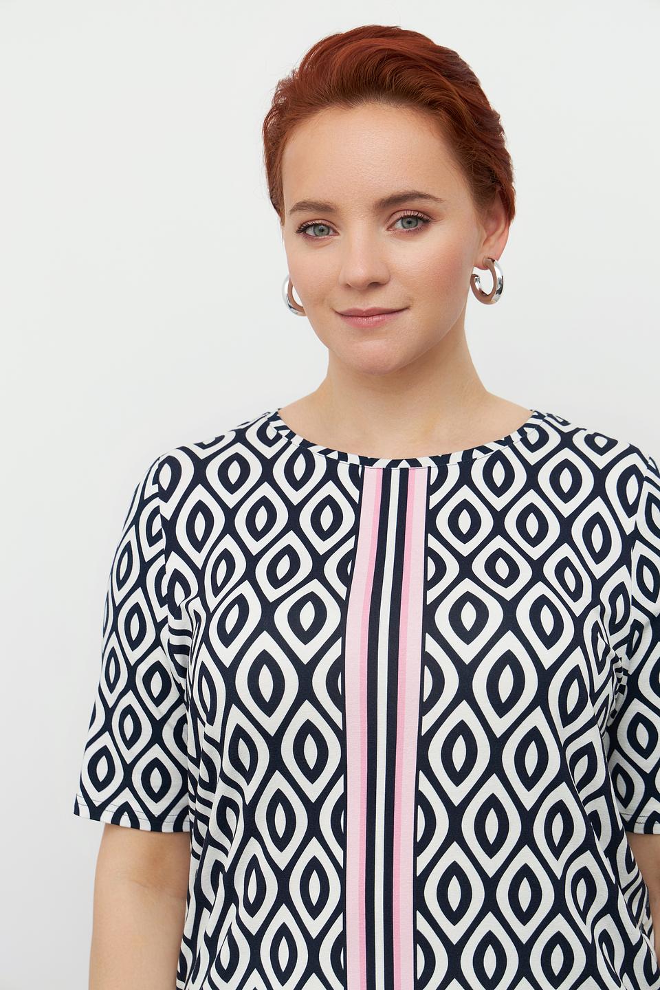 Блуза Frank Walder с геометрическим принтом