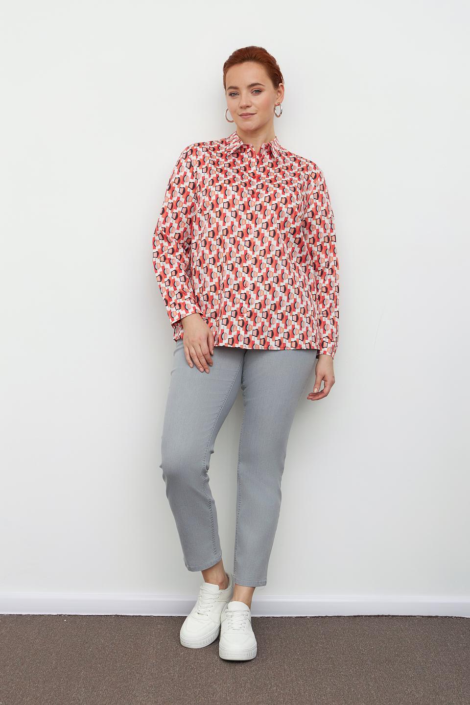 Блуза Lebek с геометрическим принтом