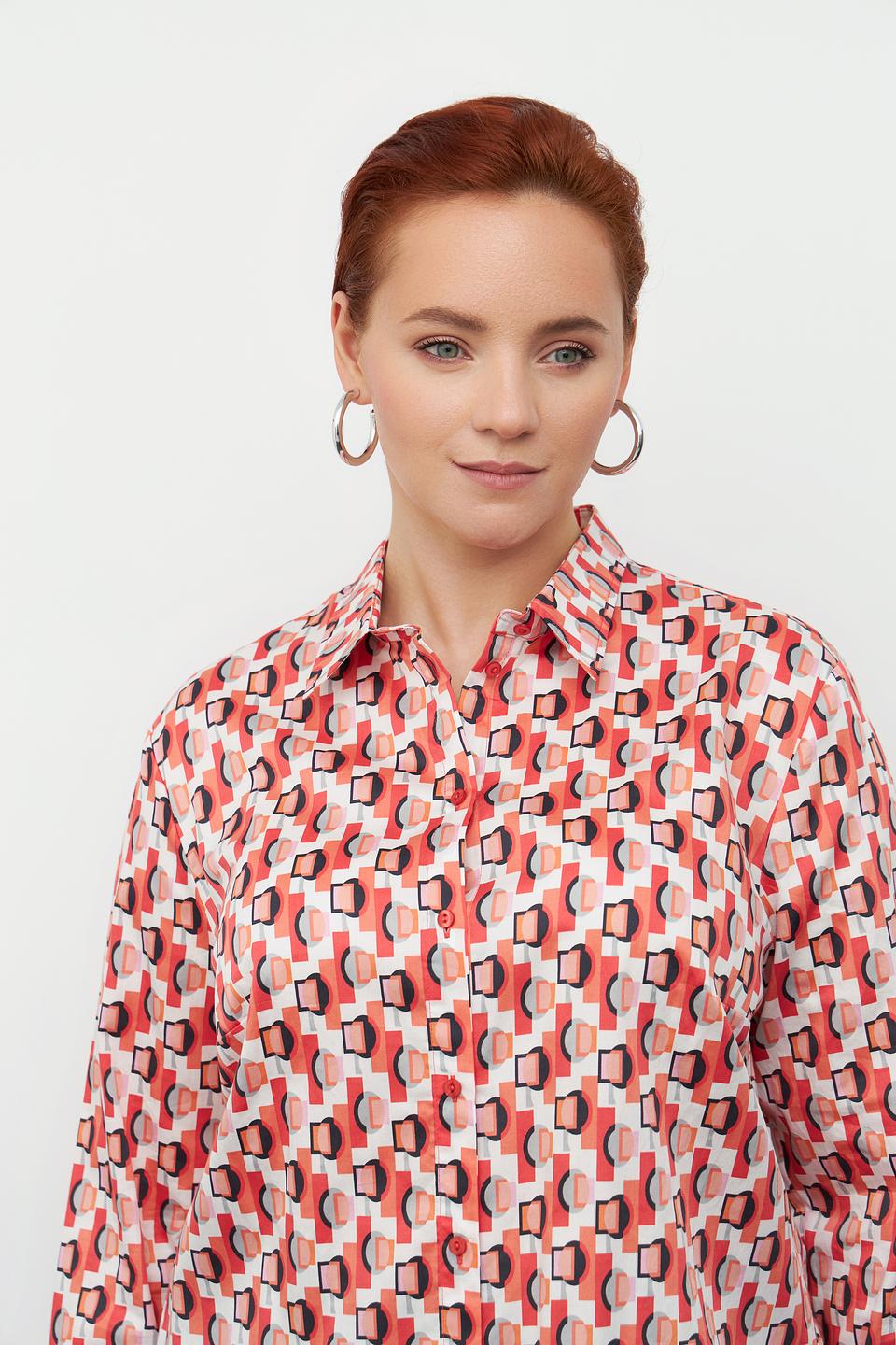 Блуза Lebek с геометрическим принтом