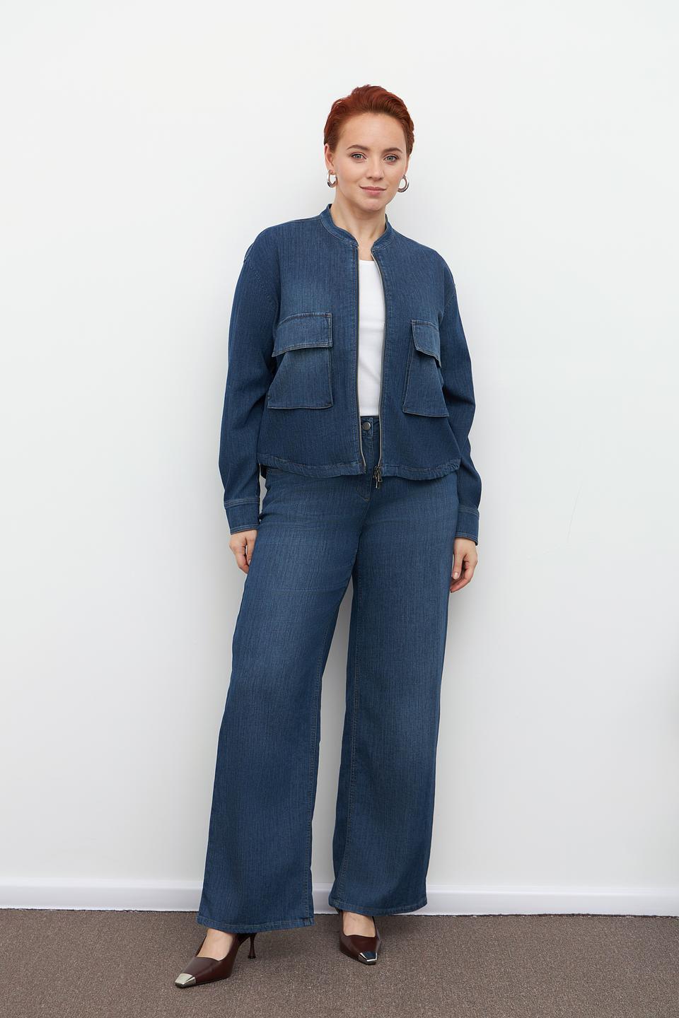 Брюки клёш Luisa Cerano синие