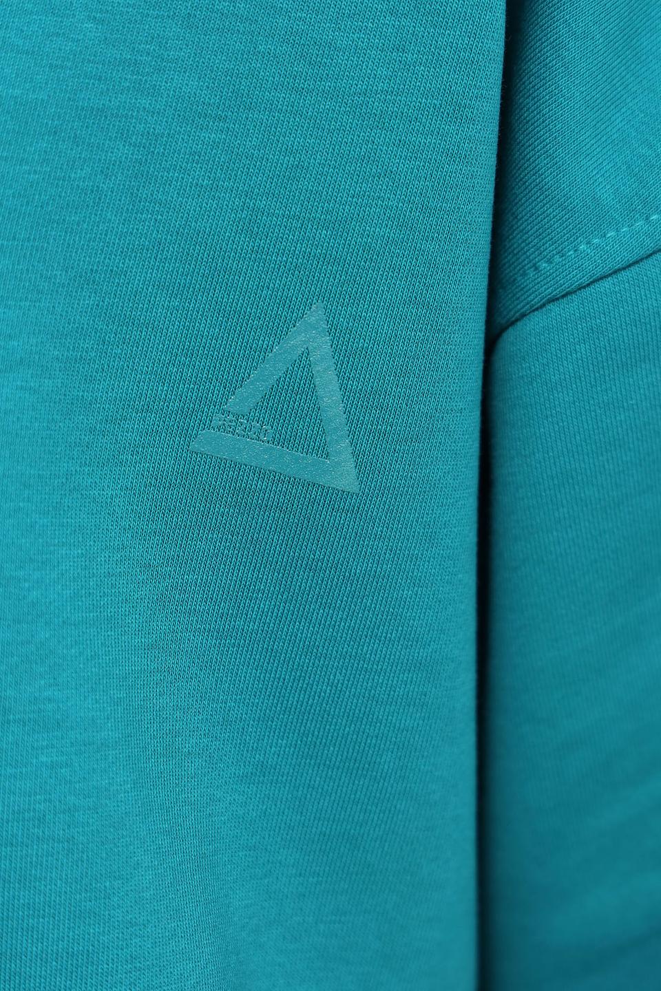 Пуловер Pezzo с капюшоном изумрудный