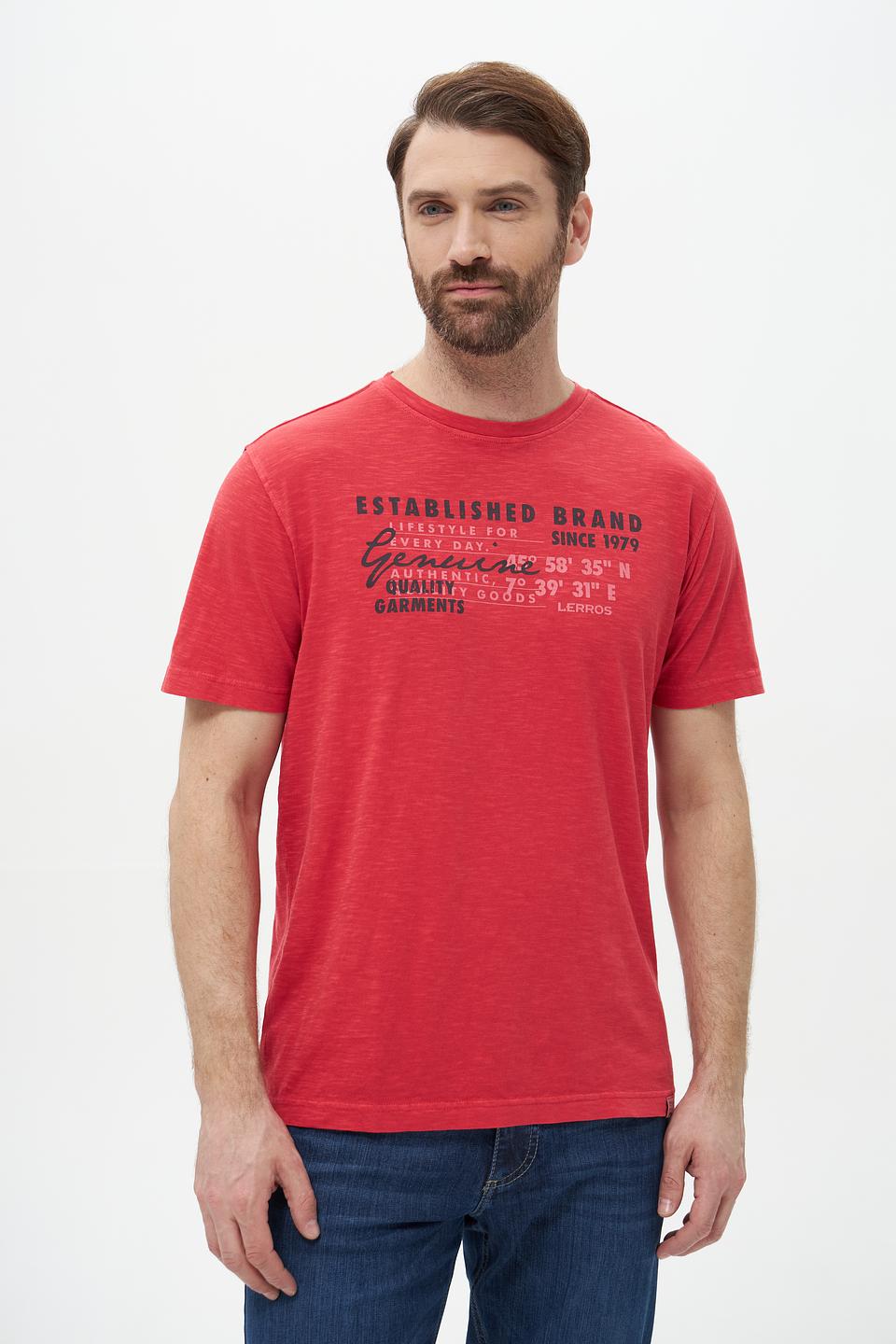 Футболка Lerros с принтом красный