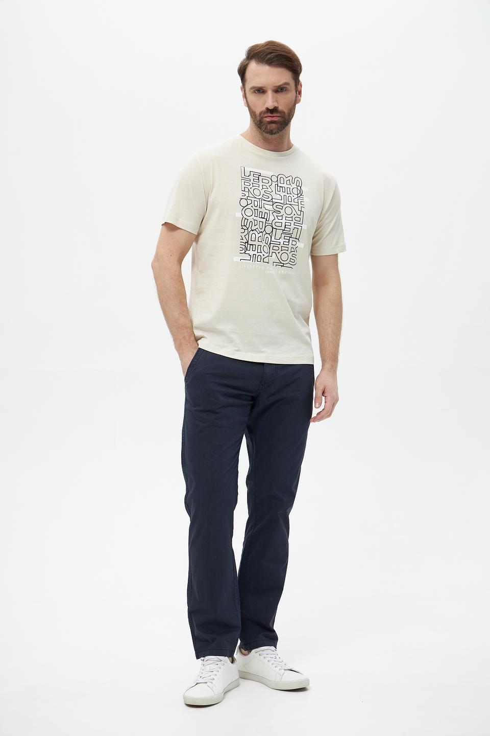 Футболка Lerros с принтом бежевая