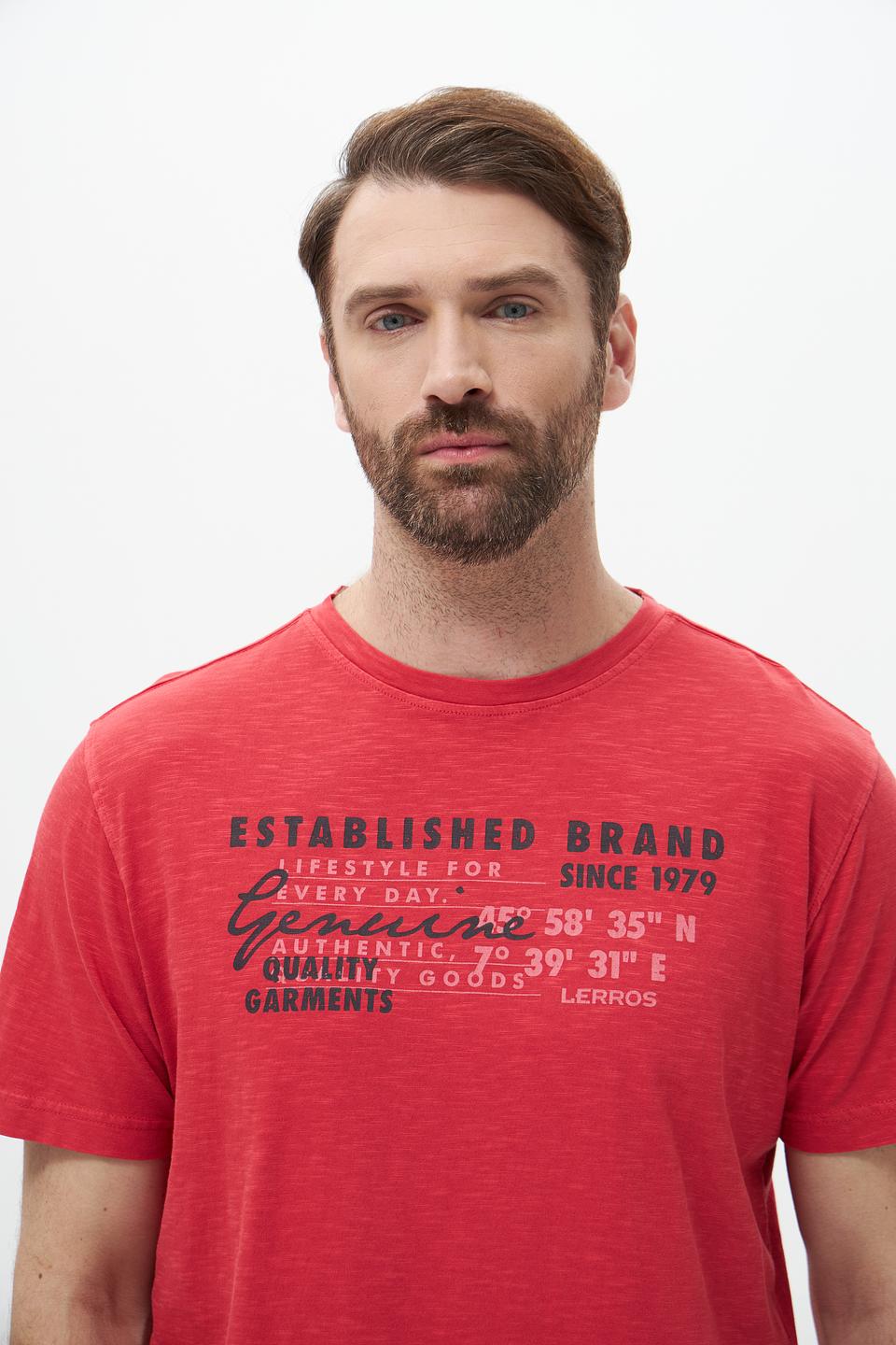 Футболка Lerros с принтом красный