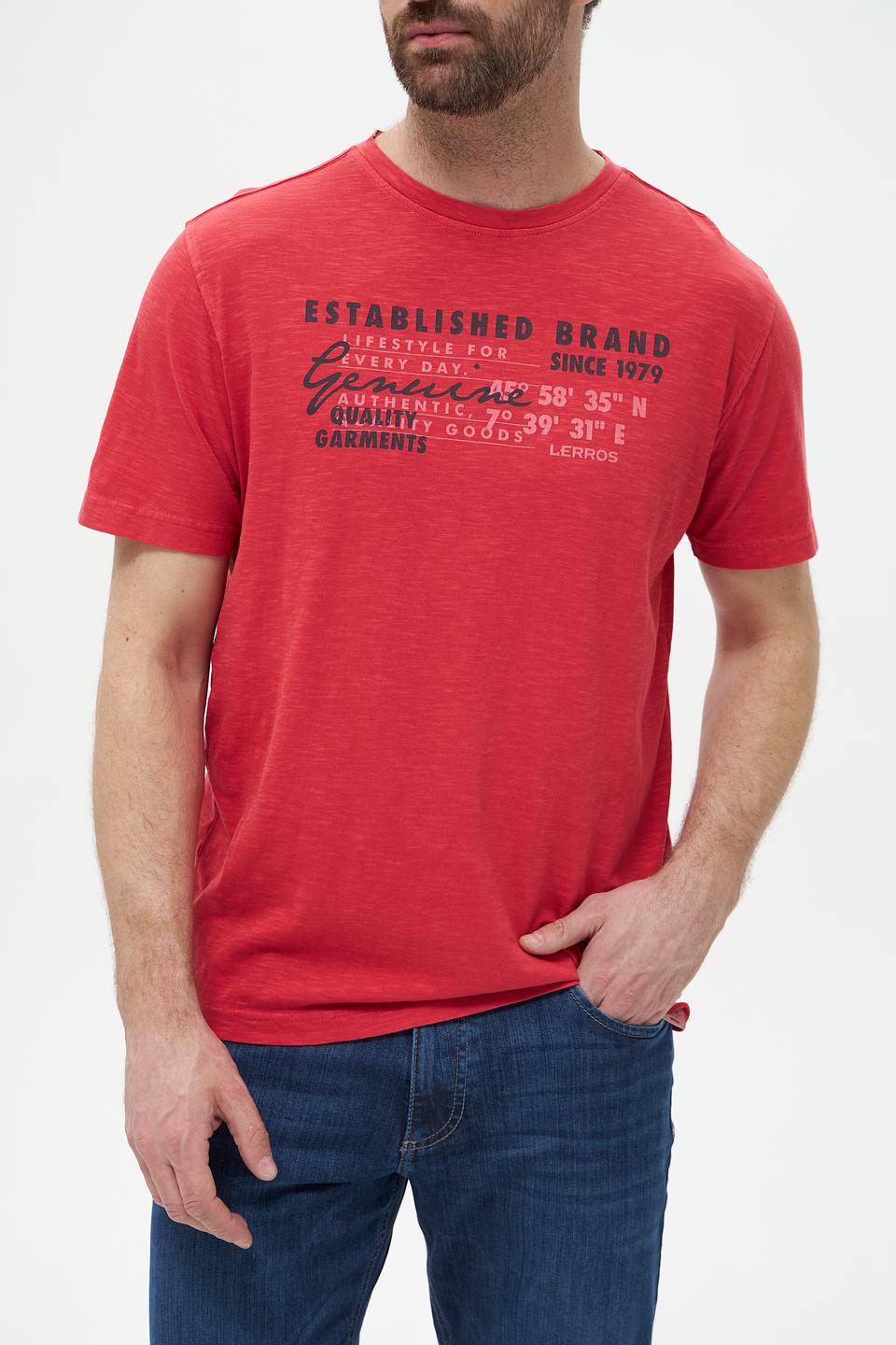 Футболка Lerros с принтом красный