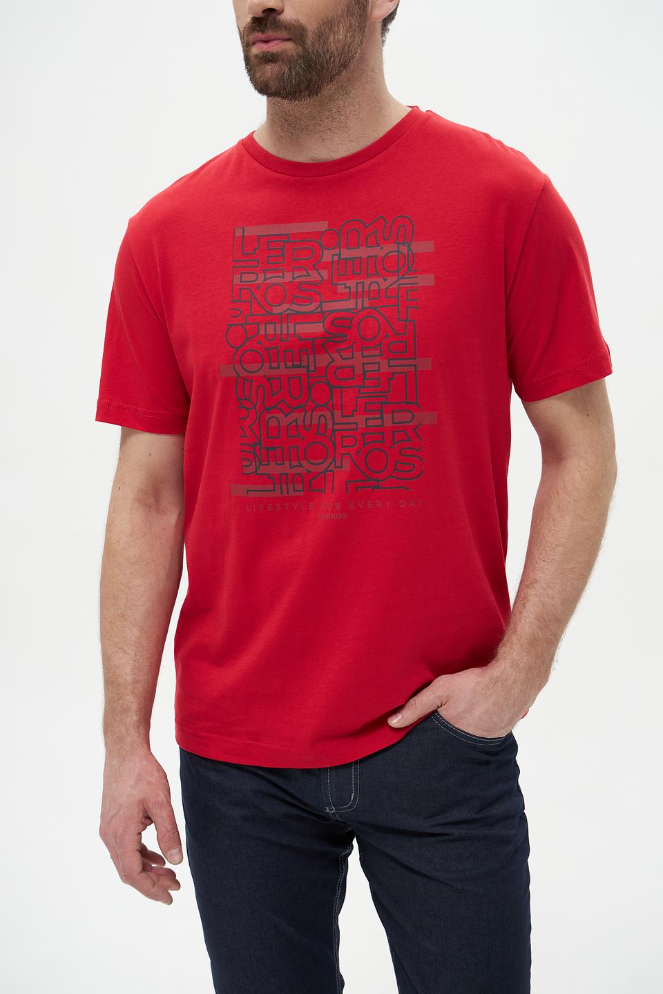 Футболка Lerros красный с логотипом