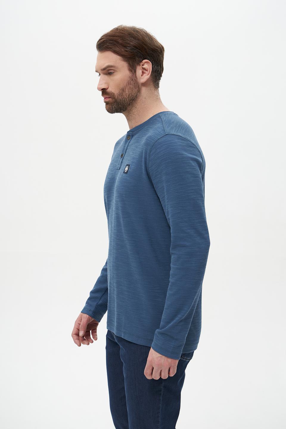 Лонгслив Lerros мужской синий с планкой