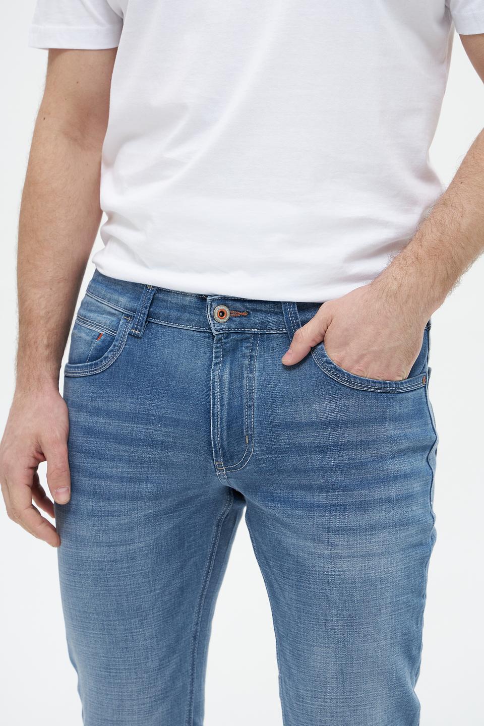 Джинсы Hattric Slim Fit голубые